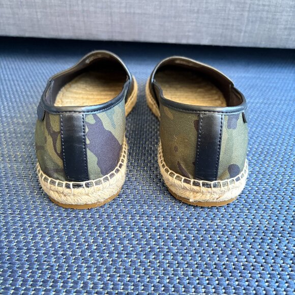 Coach Camouflage Camo Espadrilles Slip-On Flat Jute Sole Men's 10.5 - NWOT - Picture 5 of 9